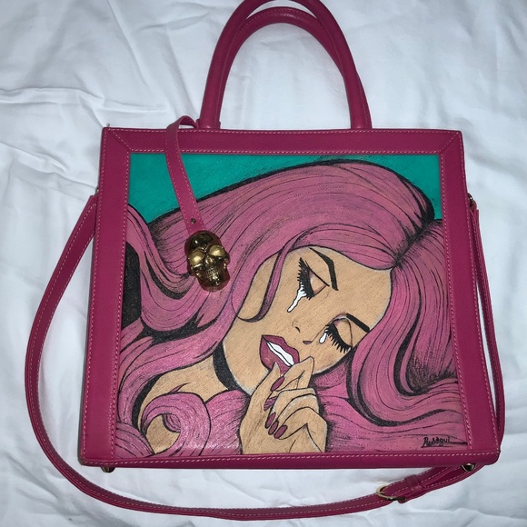 Prison Art Tote Crying Comic Girl - Picture 1 of 3